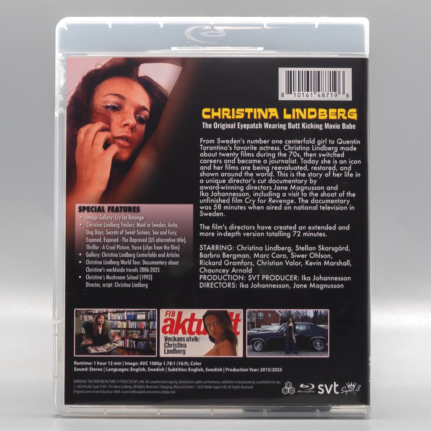 PRE-ORDER: Christina Lindberg: The Original Eye Patch Wearing Butt Kicking Movie Babe with Limited Edition Slipcover