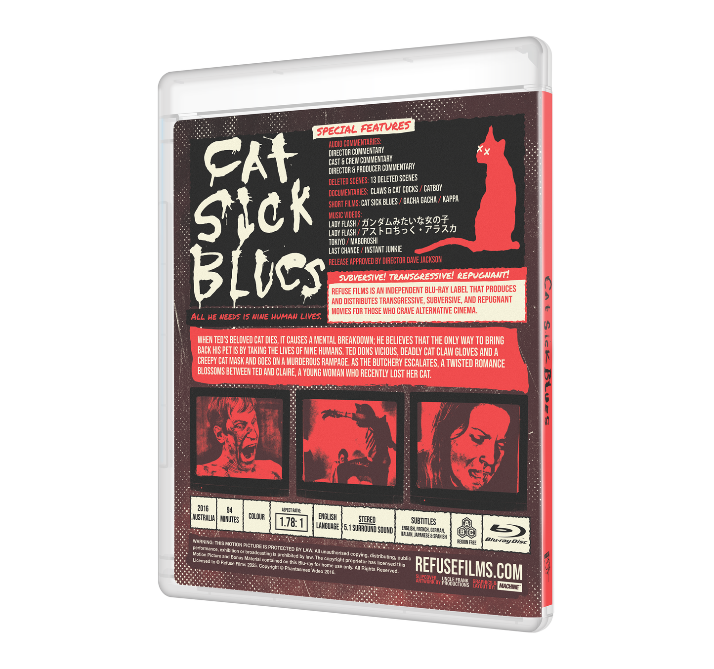 Cat Sick Blues Blu-ray with Exclusive Slipcover