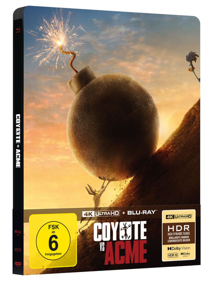 PRE-ORDER: Coyote vs. ACME – Limited 2-Disc SteelBook® (4K Ultra HD + Blu-ray/Region B) (Import/Capelight Pictures)