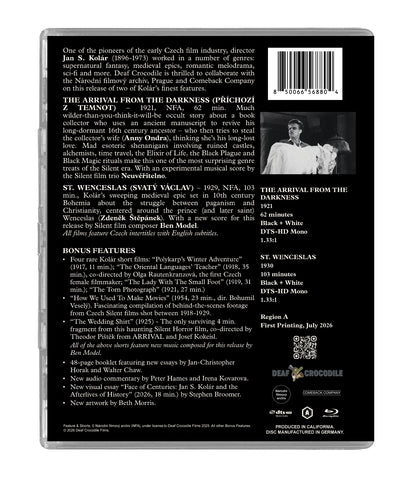 PRE-ORDER: THE ARRIVAL FROM THE DARKNESS + ST. WENCESLAS: Czech Silent Films by director Jan S. Kolár Blu-Ray