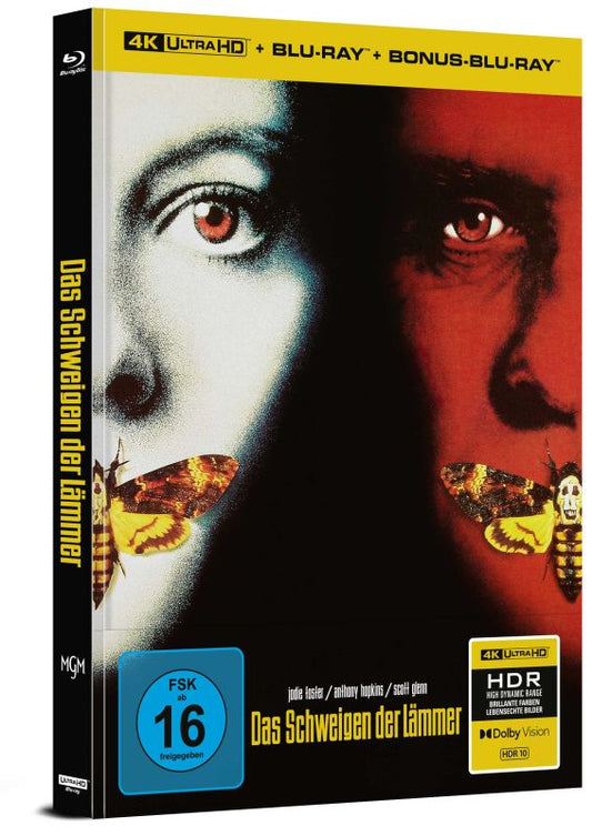 The Silence of the Lambs (1991) – Limited Edition Mediabook Cover B (4K Ultra HD + Blu-ray Region B) (Import/Capelight Pictures)