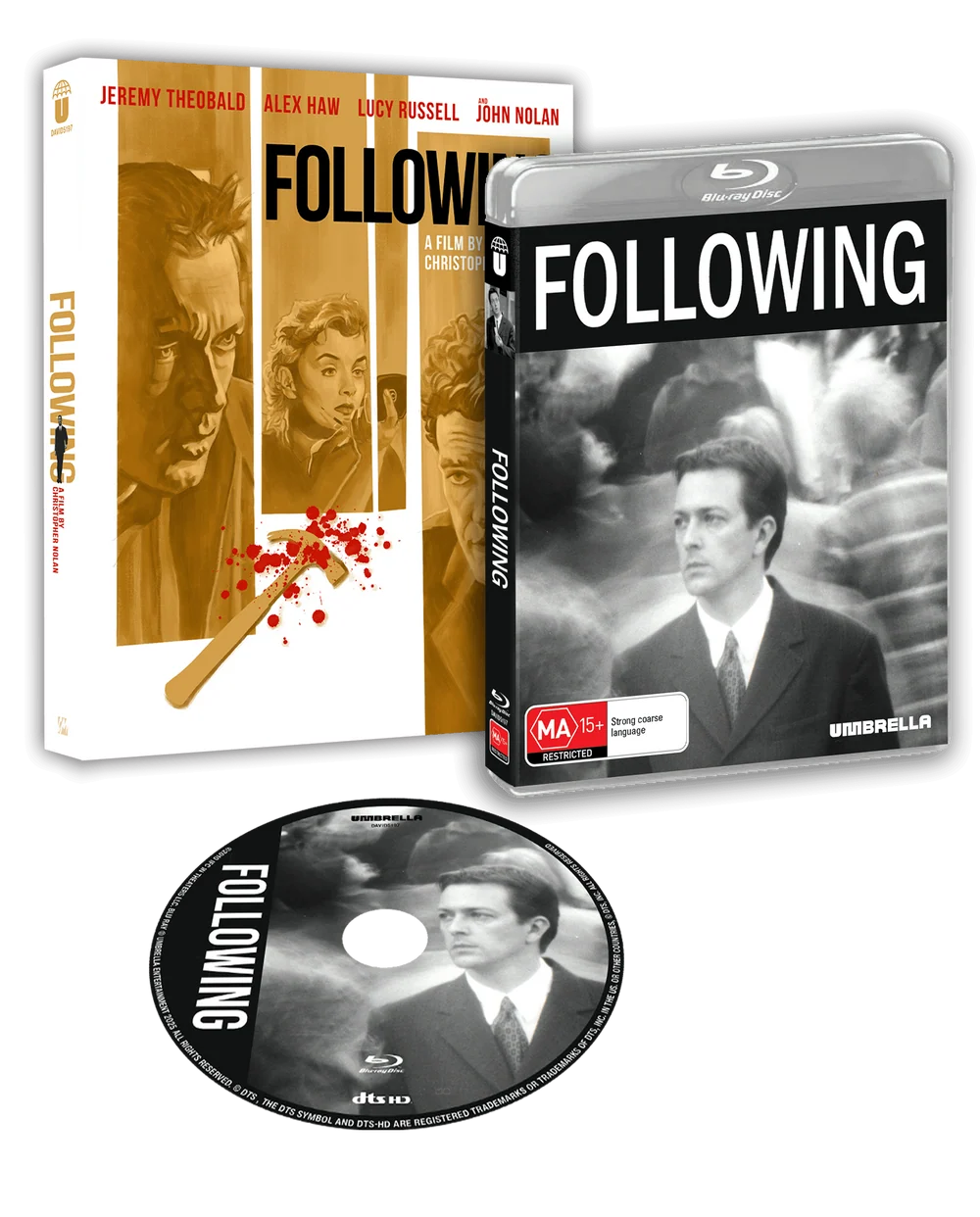 PRE-ORDER: Christopher Nolan's Following (1998) Blu-ray/Region Free (Umbrella)