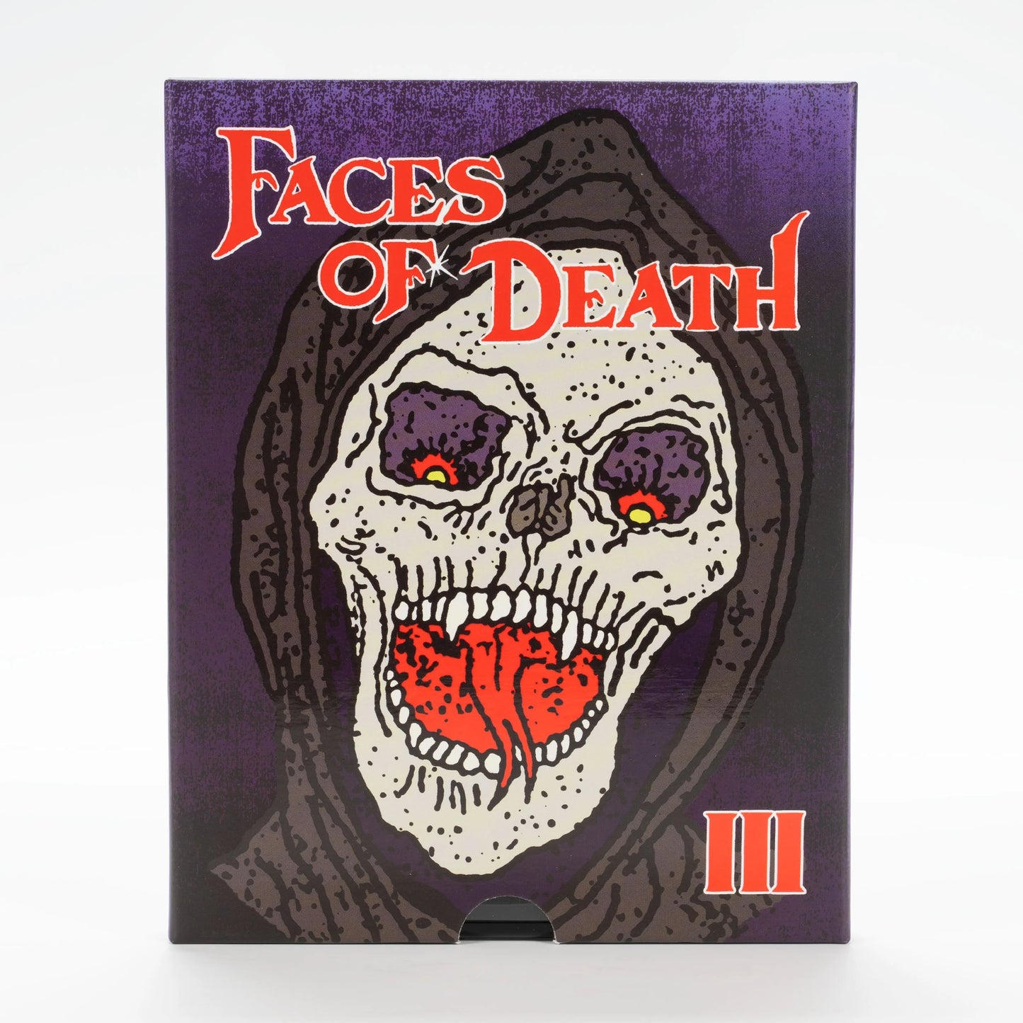 PRE-ORDER: Faces of Death III with Limited Edition Slipcase 2-disc Set: 4K Ultra HD / Region A Blu-ray (Vinegar Syndrome Archive)