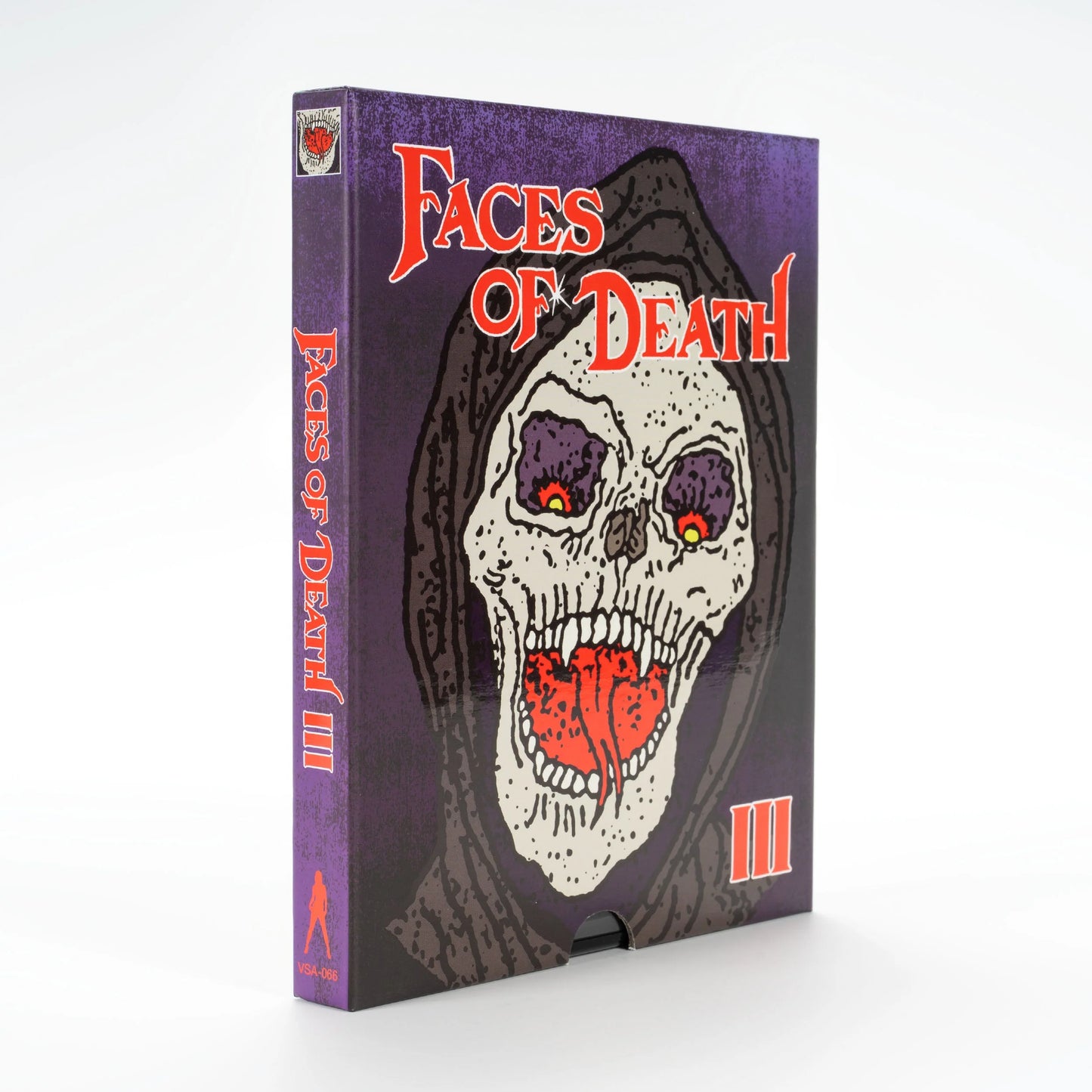 PRE-ORDER: Faces of Death III with Limited Edition Slipcase 2-disc Set: 4K Ultra HD / Region A Blu-ray (Vinegar Syndrome Archive)