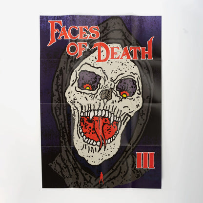PRE-ORDER: Faces of Death III with Limited Edition Slipcase 2-disc Set: 4K Ultra HD / Region A Blu-ray (Vinegar Syndrome Archive)