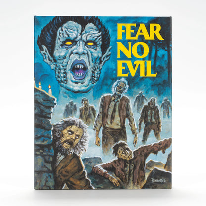PRE-ORDER: Fear No Evil with Limited Edition Slipcover 2-disc Set: 4K Ultra HD / Region A Blu-Ray (Vinegar Syndrome)