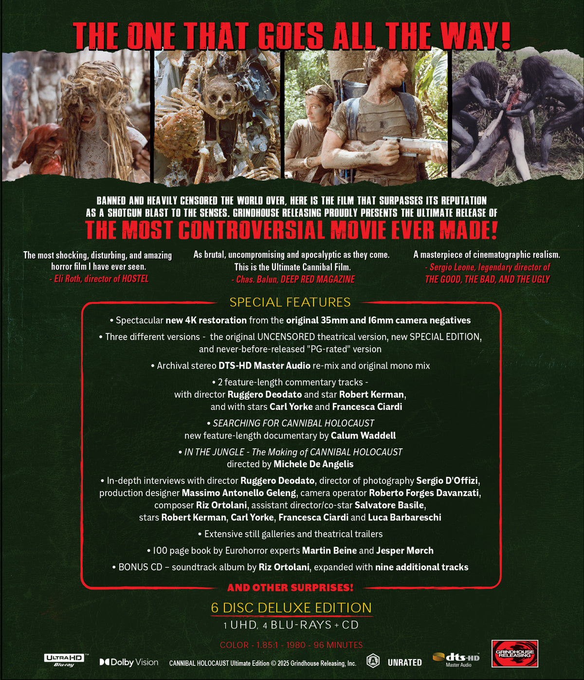 PRE-ORDER: Cannibal Holocaust [6-Disc Ultimate Edition Box Set] 4K UHD