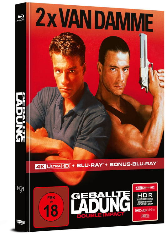 Double Impact (1991) – Limited Edition Mediabook A (4K Ultra HD + Blu-ray Region B) (Import/Capelight Pictures)