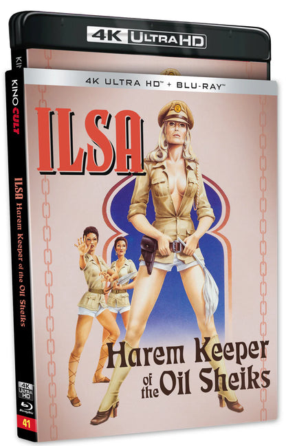Ilsa: Harem Keeper of the Oil Sheiks 4K UHD + Blu-ray with Slipcover