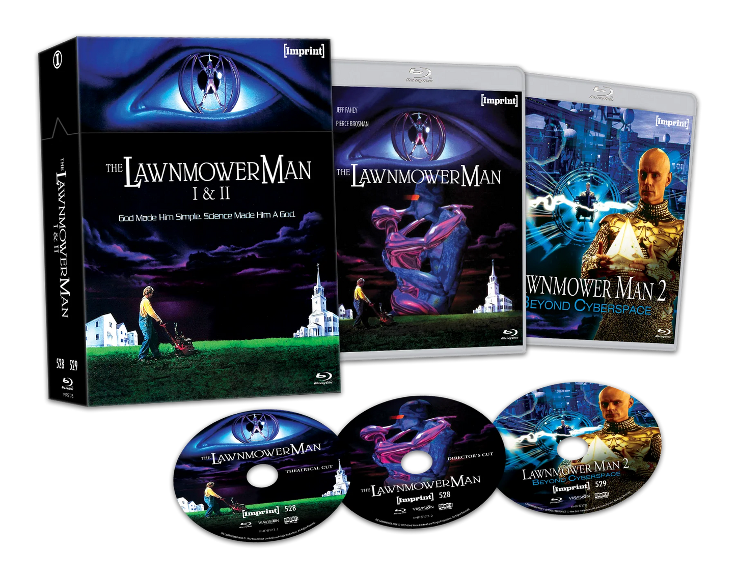 The Lawnmower Man I & II (1991 / 1996) - Limited Edition Hardbox Blu-Ray - Imprint Collection #528 - 529