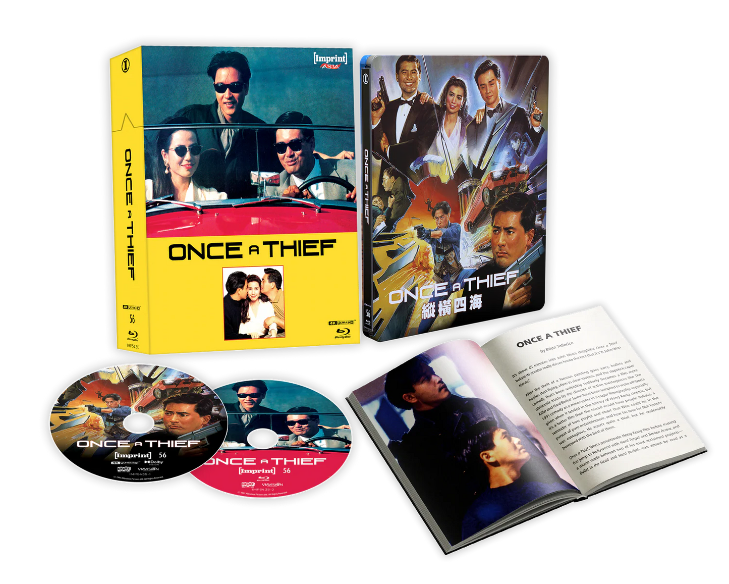 Once A Thief (1991) - 4K UHD + Blu-ray SteelBook + Hardback Booklet in Limited Edition Hardbox - Imprint Asia #56