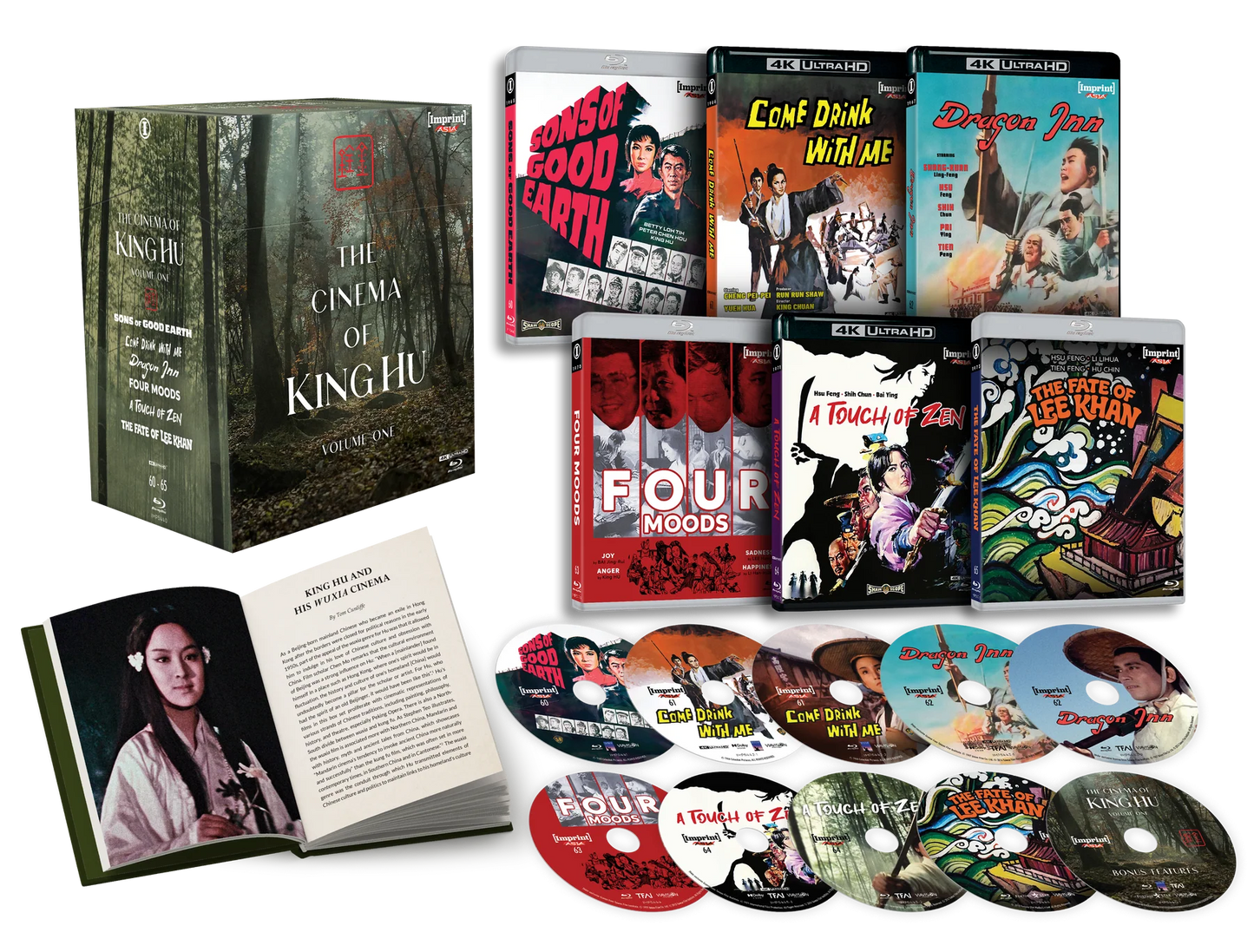 The Cinema Of King Hu: Volume One (1965 - 1973) - Limited Edition 4K UHD + Blu-ray Hardbox + Hardcover Booklet