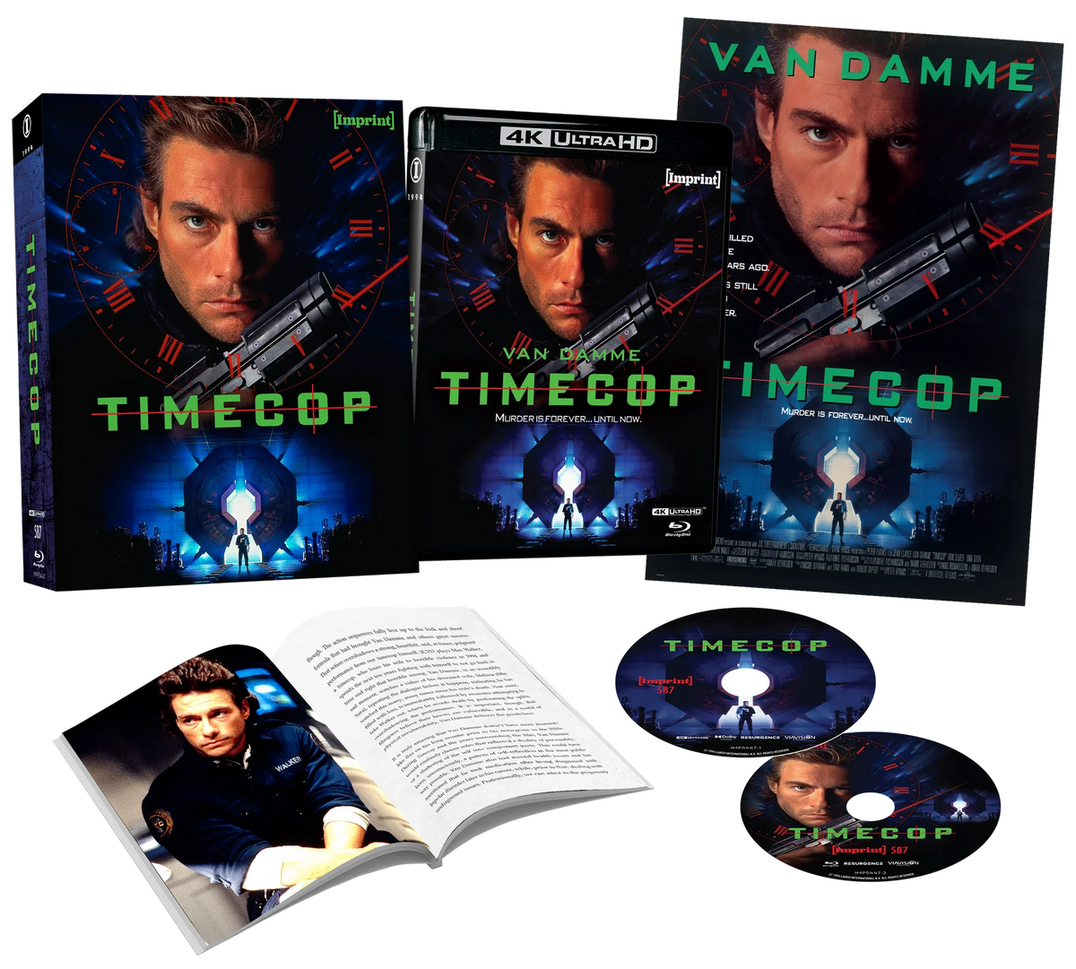 PRE-ORDER: Timecop (1994) - 4K UHD + Blu-ray Limited Edition Lenticular Hardcase + Hardcover Booklet + Poster - Imprint Collection #587