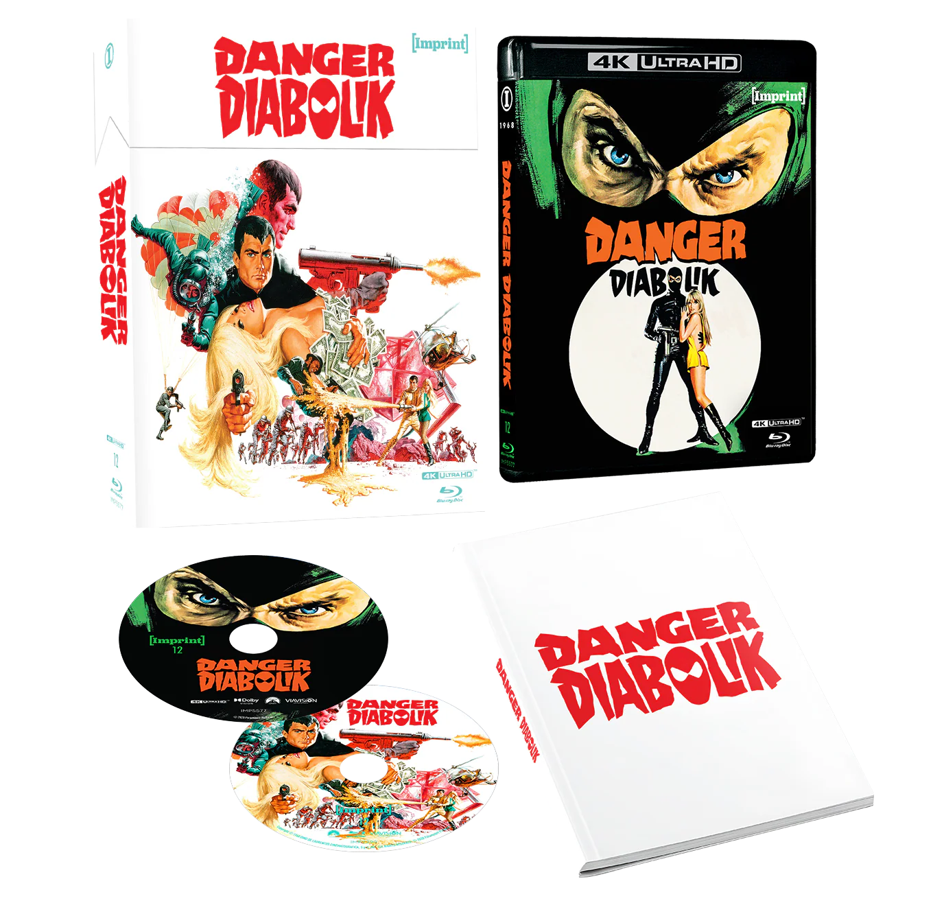 PRE-ORDER: Danger: Diabolik (1968) - Limited Edition 4K UHD + Blu-Ray Hardbox + Hardcover Booklet - Imprint Collection #12