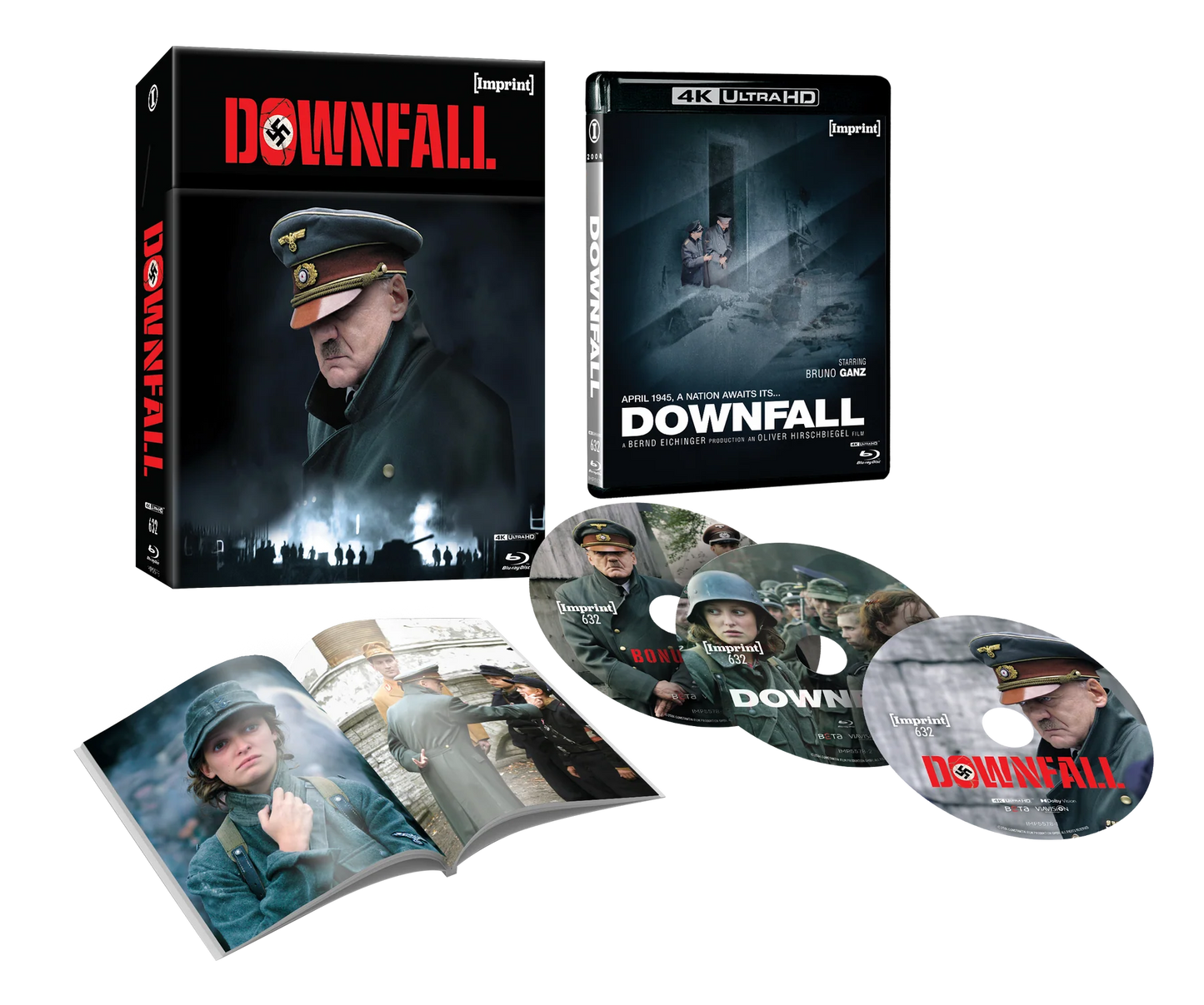 PRE-ORDER: DOWNFALL (2004) - LIMITED EDITION 4K UHD + BLU-RAY (REGION FREE) HARDBOX + HARDCOVER BOOKLET - IMPRINT COLLECTION #632