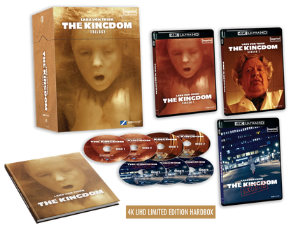 PRE-ORDER: Lars von Trier's The Kingdom Trilogy (1994 - 2022) - Imprint Television #45 - 4K UHD Limited Edition Hardbox + Hardcover Booklet / Blu-ray Special Edition