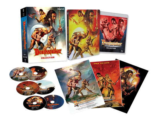 PRE-ORDER: Deathstalker Collection (1983 - 2025) - 4K UHD + Blu-ray Limited Edition Steelbook in 3D Lenticular Hardcase + Posters - Imprint Collection #663 - 665