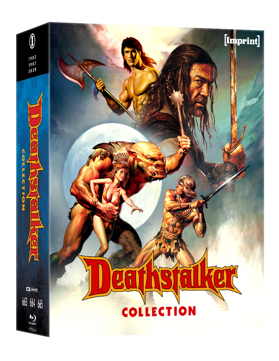 PRE-ORDER: Deathstalker Collection (1983 - 2025) - 4K UHD + Blu-ray Limited Edition Steelbook in 3D Lenticular Hardcase + Posters - Imprint Collection #663 - 665