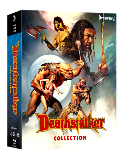 PRE-ORDER: Deathstalker Collection (1983 - 2025) - 4K UHD + Blu-ray Limited Edition Steelbook in 3D Lenticular Hardcase + Posters - Imprint Collection #663 - 665