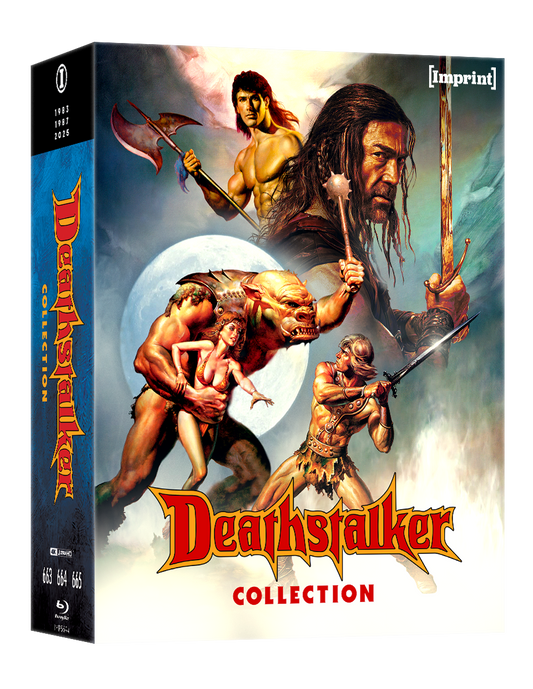 PRE-ORDER: Deathstalker Collection (1983 - 2025) - 4K UHD + Blu-ray Limited Edition Steelbook in 3D Lenticular Hardcase + Posters - Imprint Collection #663 - 665
