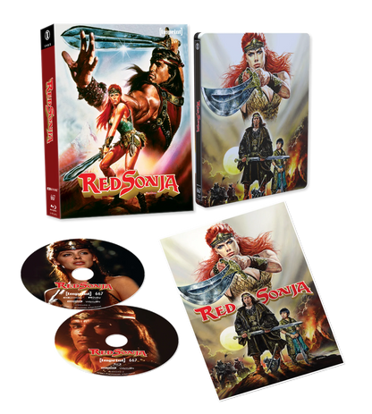 PRE-ORDER: Red Sonja (1985) - 4K UHD + Blu-ray Limited Edition SteelBook in 3D Lenticular Hardcase + Poster - Imprint Collection #667