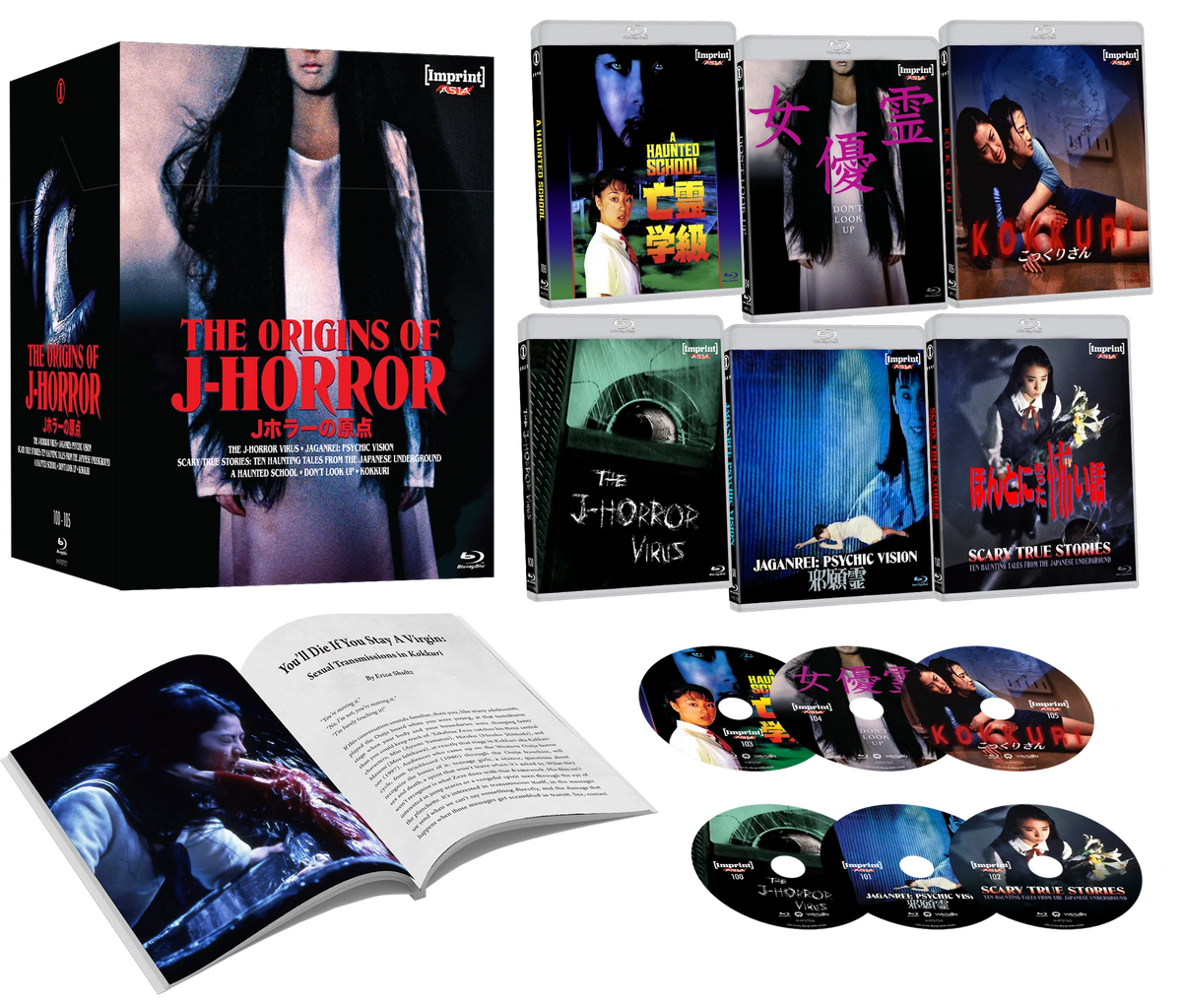 PRE-ORDER: The Origins of J-Horror (1989 - 2023) - Blu-ray Limited Edition Hardbox - Imprint Asia #100 - 105