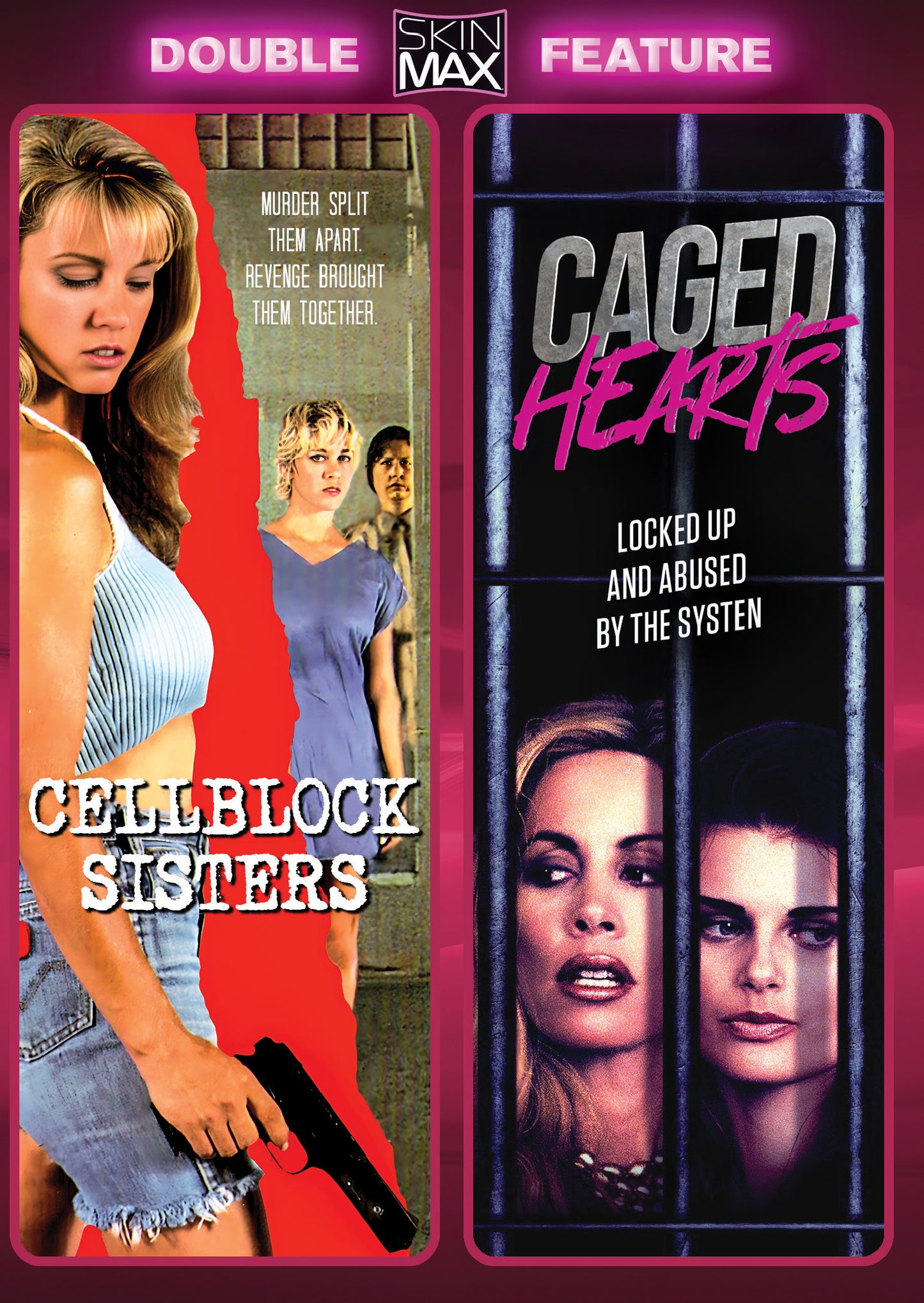 Cellblock Sisters + Caged Hearts [SkinMax Double Feature] [DVD]
