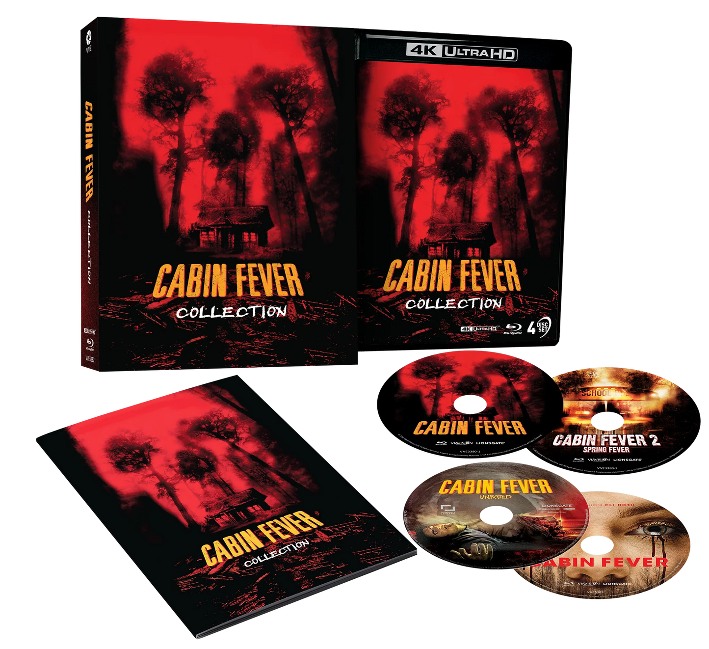 Cabin Fever Collection (2002 - 2016) - 4K UHD + Blu-ray Limited Edition 3D Lenticular Hardcase + Softcover Booklet