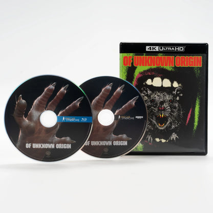 PRE-ORDER: Of Unknown Origin Limited Edition Slipcover 4K UHD + Blu-Ray (Vinegar Syndrome)