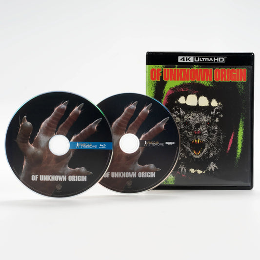 PRE-ORDER: Of Unknown Origin Limited Edition Slipcover 4K UHD + Blu-Ray (Vinegar Syndrome)