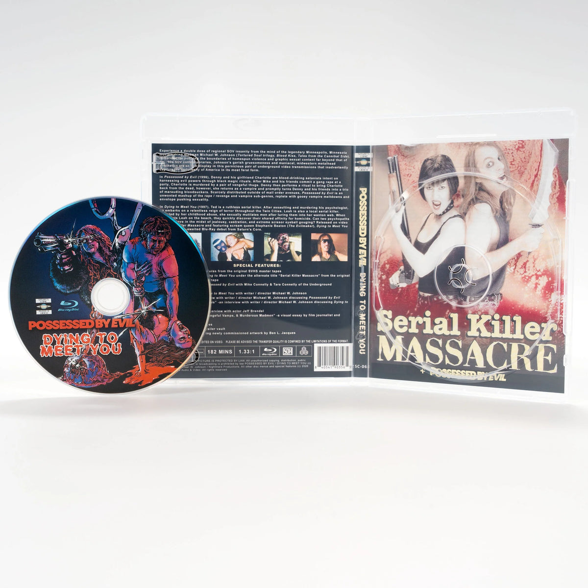 PRE-ORDER: Possessed By Evil + Dying to Meet You with Limited Edition Slipcover Blu-Ray (Saturn's Core)