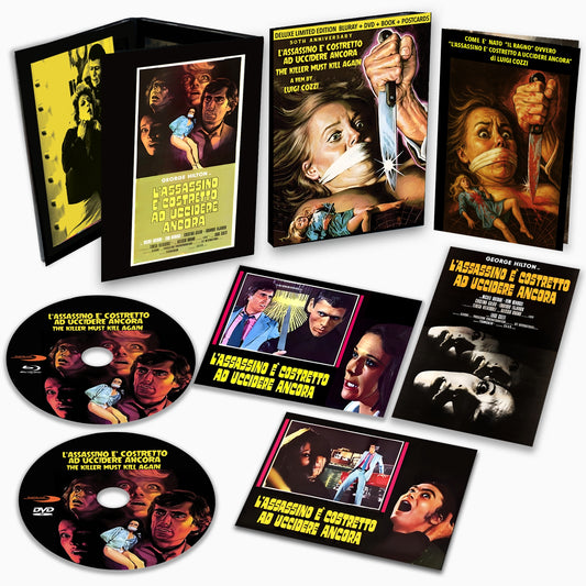 The Killer Must Kill Again (50th Anniversary Limited Edition Blu-Ray/DVD) (Rustblade) (Giallo) Pre-Order