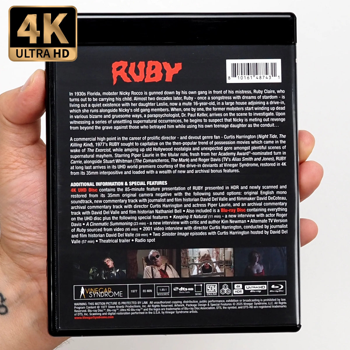 Ruby Blu Ruby with Limited Edition Slipcover 4K UHD + Blu-Ray – Valoria Video