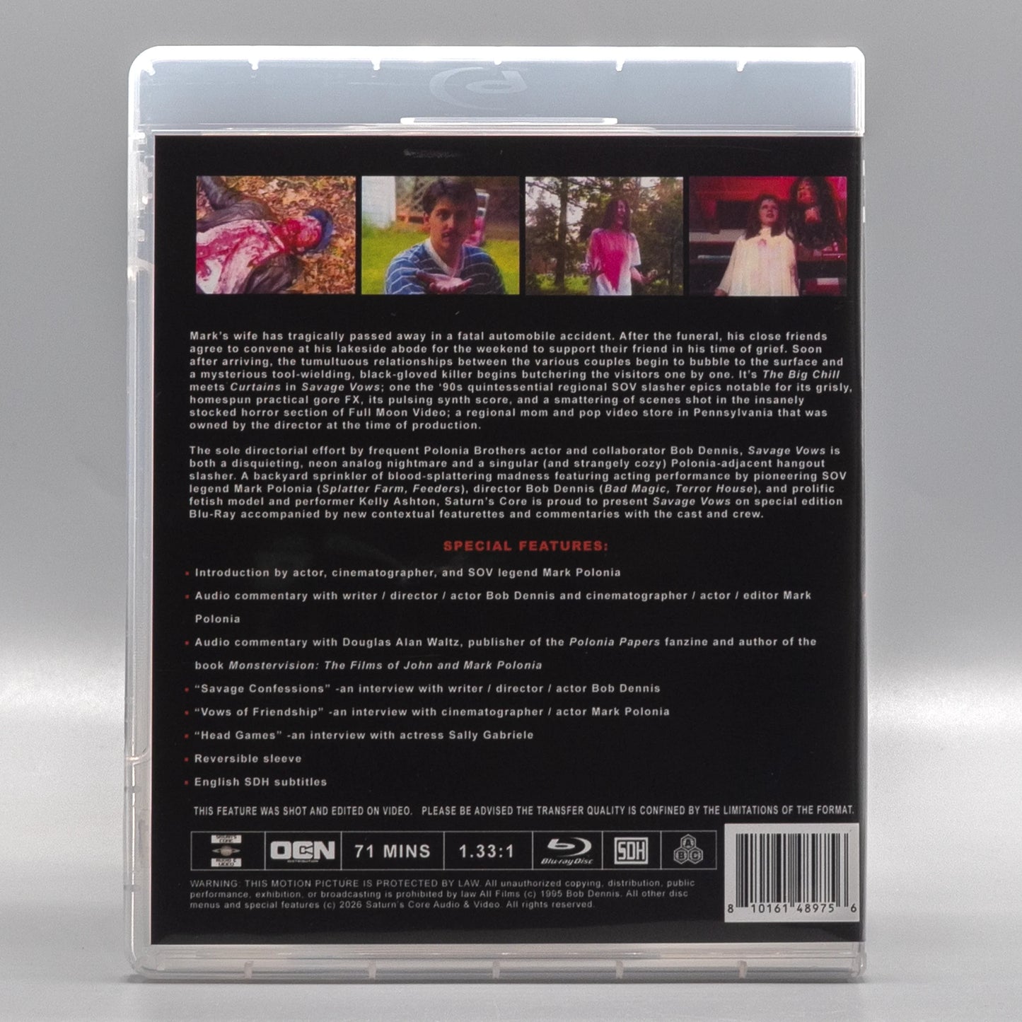 Savage Vows with Limited Edition Slipcover Blu-Ray (Saturn's Core)