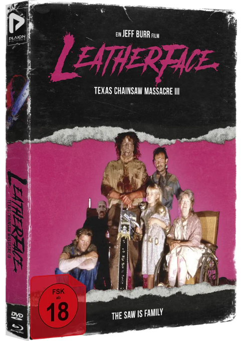 Leatherface: Texas Chainsaw Massacre III (Digipack, 2 Blu-rays+1 DVD) (Region B) (Import/Plaion)