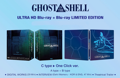 PRE-ORDER: Ghost In The Shell Steelbook One Click Box (2disc: 4K UHD + 2D) (Type C) (Import/IVE)