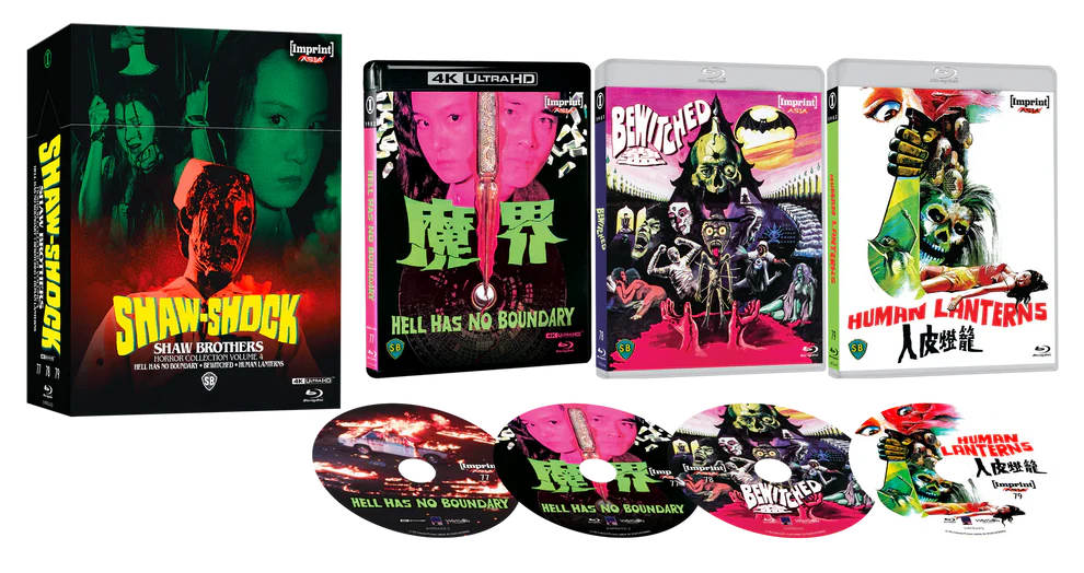 PRE-ORDER: Shaw-Shock: Shaw Brothers Horror Collection - Volume Four (1981-1982) - Limited Edition 4K UHD + Blu-ray (Region Free) Hardbox - Imprint Asia #77-79