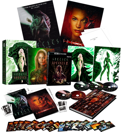 PRE-ORDER: Species I + II (1995 / 1998) - 4K UHD + Blu-ray Limited Edition “Mutation” Hardbox Artwork by Sveta Shubina - Imprint Collection #509 - 510