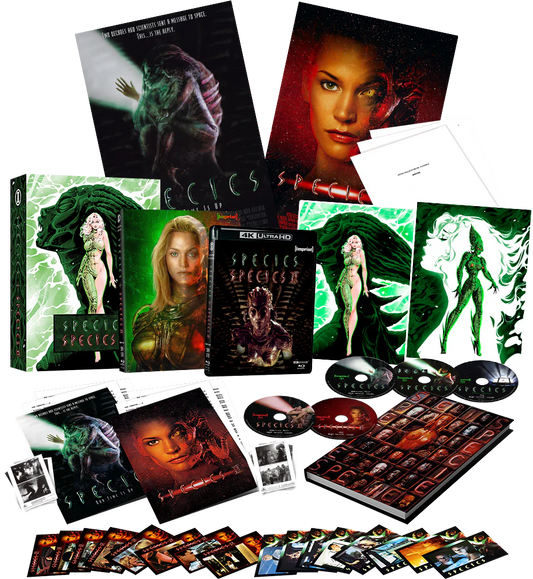PRE-ORDER: Species I + II (1995 / 1998) - 4K UHD + Blu-ray Limited Edition “Mutation” Hardbox Artwork by Sveta Shubina - Imprint Collection #509 - 510