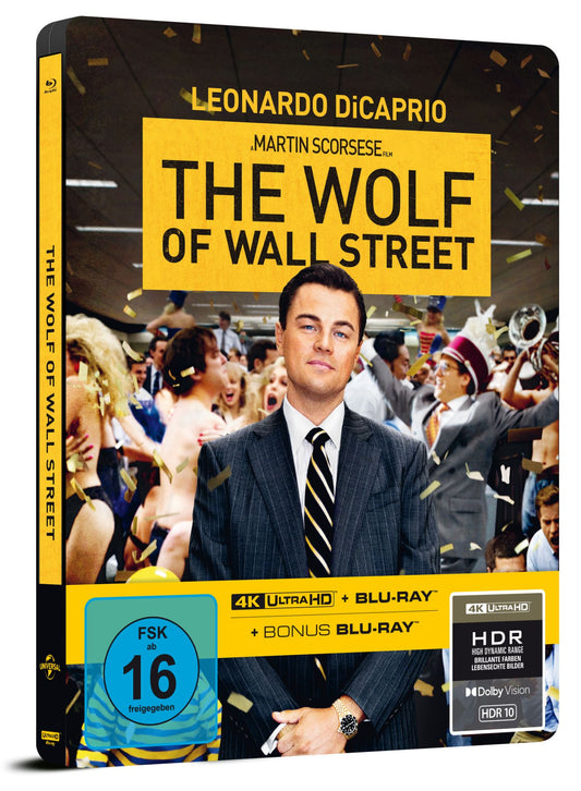 PRE-ORDER: The Wolf of Wall Street – Limited 3-Disc SteelBook® (4K Ultra HD + Blu-ray/Region B) (Import/Capelight Pictures)