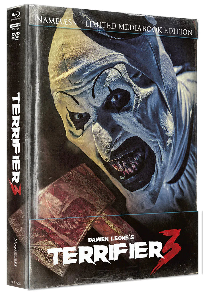 Terrifier 3 (2024) Limited Edition Padded Mediabook G (LE 1000) – 4K UHD + Blu-ray (Region B) (Nameless Media/Import)