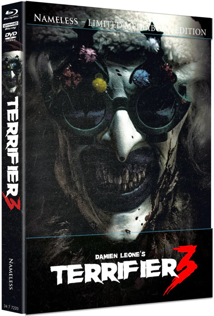 Terrifier 3 (2024) Limited Edition Mediabook H (LE 1000) – 4K UHD + Blu-ray (Region B) (Nameless Media/Import)