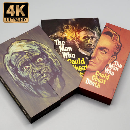 PRE-ORDER: The Man Who Could Cheat Death 4K UHD + Blu-Ray with Limited Edition Deluxe Box