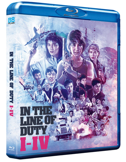 PRE-ORDER: In The Line Of Duty I-IV (Standard) Blu-Ray (88 Films 4 Disc Set)