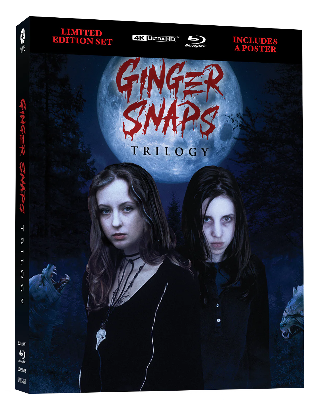 PRE-ORDER: Ginger Snaps Trilogy (2000 - 2004) - 4K UHD + Blu-ray Limited Edition Lenticular Hardcase + Poster