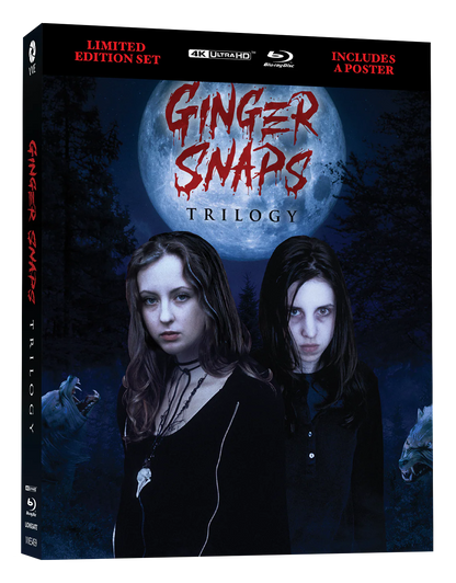 PRE-ORDER: Ginger Snaps Trilogy (2000 - 2004) - 4K UHD + Blu-ray Limited Edition Lenticular Hardcase + Poster