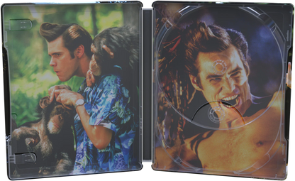 PRE-ORDER: Ace Ventura: When Nature Calls (1995) - 4K UHD + Blu-ray (Region Free) Limited Edition Steelbook in Lenticular Hardcase + Hardcover Booklet & A3 Poster (Import/Via Vision)