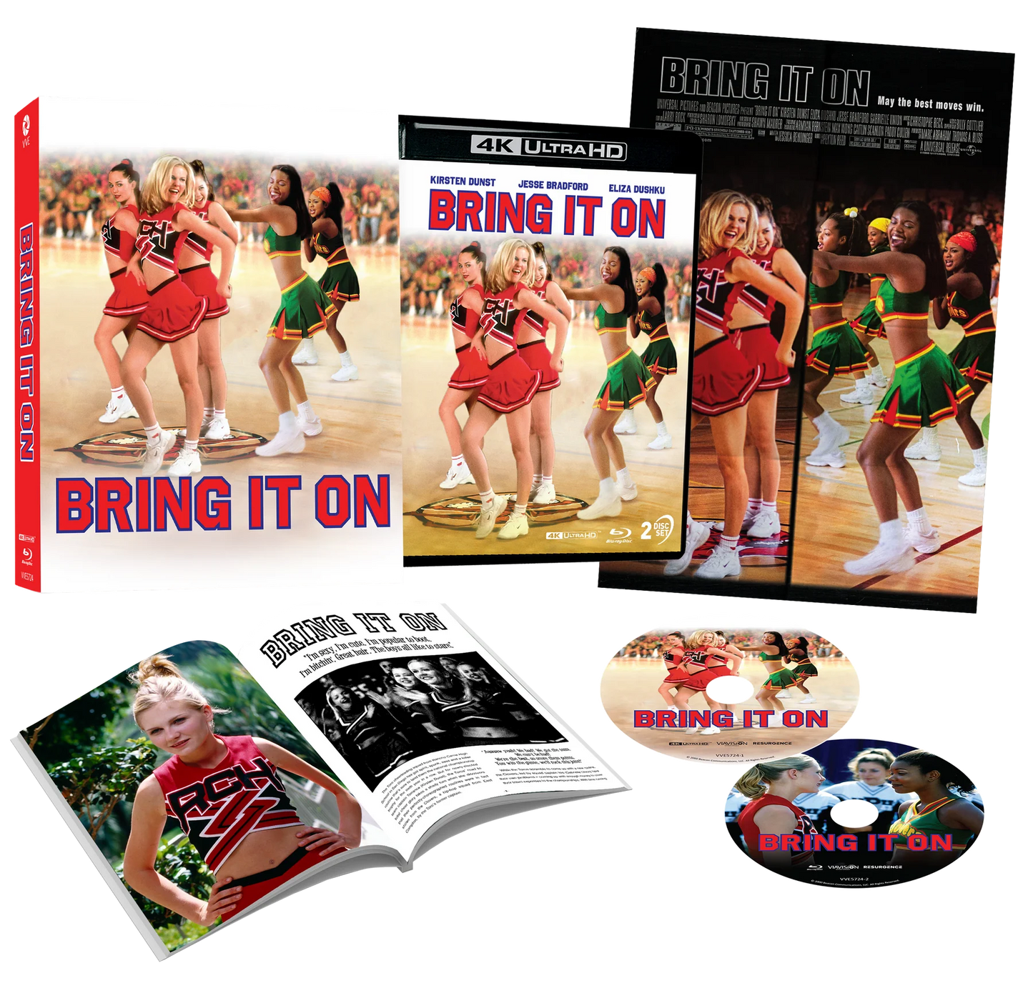 PRE-ORDER: BRING IT ON (2000) - 4K UHD + BLU-RAY LIMITED EDITION 3D LENTICULAR HARDCASE + HARDCOVER BOOKLET + POSTER