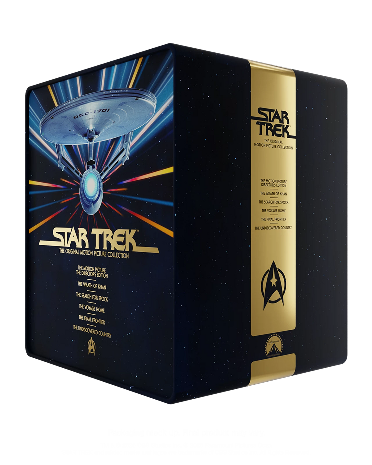 PRE-ORDER: Star Trek - The Original Motion Picture Collection Library Case (1-6) (UK) 4K Ultra HD + Blu-Ray (Region Free)