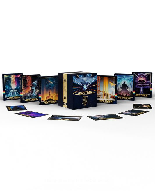 PRE-ORDER: Star Trek - The Original Motion Picture Collection Library Case (1-6) (UK) 4K Ultra HD + Blu-Ray (Region Free)
